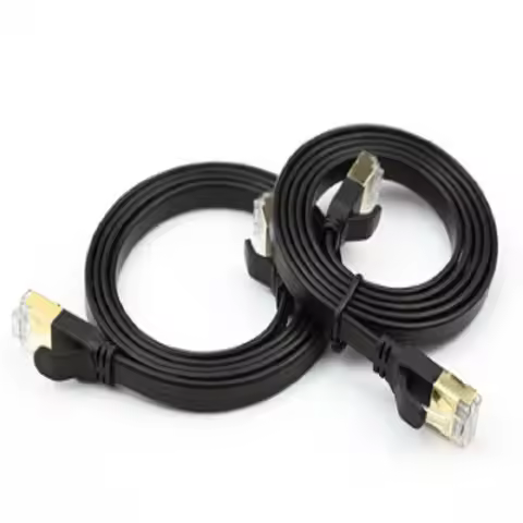 30m Cat8 Ethernet Cable 2000Mhz CAT 8 40Gbps Flat Network Cable CAT8 RJ45 Network Lan Patch Cord for