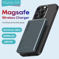 KUULAA 10000mAh Wireless magnetic suction charging bank Magsafe 20W Fast Charge Suitable for iphone 