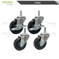 OKURA 3 Tier Multipurpose Chrome Rack Home Living Kitchen Office