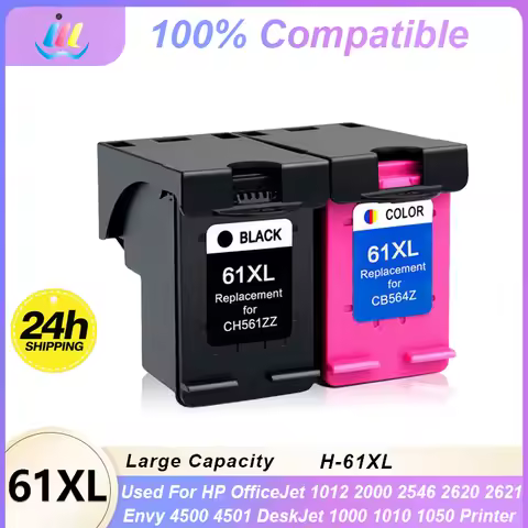 Remanufactured For HP 61XL Black For HP61 Tri-color Ink Cartridge DeskJet 1000 1010 1050 1510 2050 2