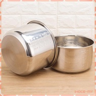 [IhoceMY] Inner Pot for Rice Cooker Kitchen Accessories Stainless Steel Cooking Container