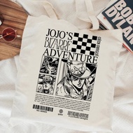 Jojo Bizarre Adventure Steel Ball Run tote bag shopper canvas  y2k personnalisable einkaufstasche wo