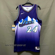 [High quality] new authentic NBA Utah Jazz for Men #24 Team Walker Kessler purple 2022-23 classic edition jersey swingman99999999999999999999999999999999999999999999999999999999999