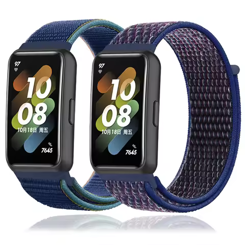 Nylon Bands for Huawei Bands 7 Adjustable Sport Strap Wristband Replacement Bracelet Smart Watch For
