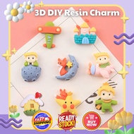 3D Cream Glue Resin Decoration Princely Cartoon World Fun DIY Accessories For Cute Birthday Keychain