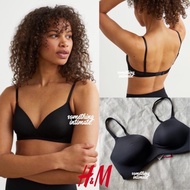 New Style H&M Shape Wireless Microfiber Bra - Black, 32A