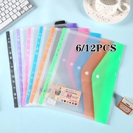 11Hole Binder Pouch Transparent A4 File Bag 11Hole Loose Leaf Bag Binder Pouch File Organizer