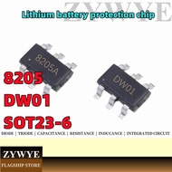 Chip 8205HA 8205L DW01 Lithium Battery Protection Chip SOT23-6 6 Pins