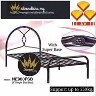 3V Heavy Duty single bed with super base / katil bermutu tinggi KATIL