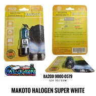 MAKOTO HALOGEN BULB Rusi TMX 125 12V 35W SUPPER WHITE 9000-0579 (Ba20d)