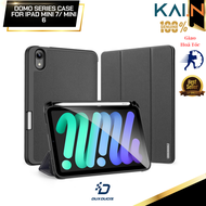 Bao da cho iPad Mini 7/ Mini 6 Dux Ducis Domo Series có khe cắm bút tự động tắt mở