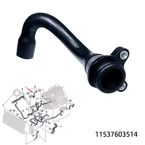 Upgrade N20 N26 N52 N54 N55 Coolant Radiator Hose Water Pipe Line FOR BMW Coolant Hose Thermo To Blo