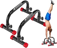 RHINOSPORT Parallettes Bars Dip Calisthenics Push Up Bars 10.2 in High 300Kg/661lbs Weight Capacity 
