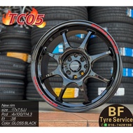 TC05 17INCH 8lubang new rim gloss black