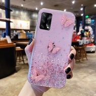 Ốp điện thoại cho OPPO A95 5g bướm mềm trong suốt Bling long lanh Oppo A95 2021 Bìa