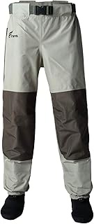 8 Fans Mens Womens Waist Waders,3-Ply Durable Breathable Waterproof Stockingfoot Insulated Wading Pa