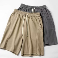 2026 Korean Version Heavy Elastic Waist Drawstring Sports Boys Outer Wear 5 Five Points Casual New S