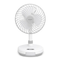 พัดลมชาร์จไฟ Anitech Mini Rechargeable Fan รุ่น SMF-08 white รับประกัน 2 ปี