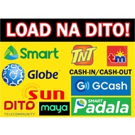 Load na Dito Cash-in Cash Out Gcash Loading Station - Laminated Signage - A4 Size