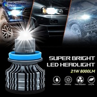 NOBELJIAOO 1Pc Car H7 H11 H8 H9 9005 HB3 9006 HB4 Led Fog Light Bulb Led Fog Lamp Lens CSP 6000K Whi