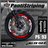 Rim Sticker - Rim Cutting Sticker Cutting Motor CB 150 R