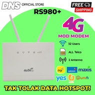 New Modified 4G LTE Modem Router RS980+ (UNLOCKED TO ALL SIM - NEW) Modem Wireless Router WiFi Router 4G LTE CPE Mobile Like B310 Huawei RS980+ RS860 CP101+ LC116