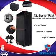 42u Server Rack/Cabinet Rack/Network Rack (600x1000x2000) - Assembled/Unassembled With PDU, Server F