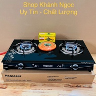 Bếp gas đôi tiết kiệm ga NAGASAKI NK-686SG Mới 100% Đầu đốt bằng đồng thau- Bảo Hành 12 Tháng - Điện