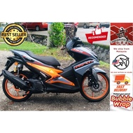 [STICKER TANAM] YAMAHA NVX155/AEROX155 v1 Coverset💢GLOSSY GREY/ORANGE💢Custom Design