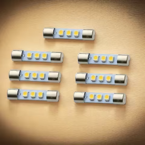 7 New AC 8V LED Front Dial Panel Lamps For Marantz Sansui Kenwood Sony Pioneer Rotel and Many Vintag