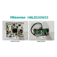 HISENSE LED TV HMLED33W22 33W22 Power Board MP022S-HS Main Board G,A1B