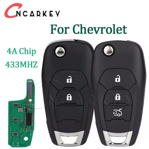 Car Key Remote Control For Chevrolet Cruz 2015 Trax Sonic Spark 2021 Onix RS Aftermarket Flip 433.92