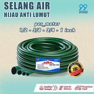 SELANG AIR PERMETER HIJAU ANTI LUMUT SELANG SERAT BENANG HIJAU / SELANG AIR 1/2 5/8 3/4 1 INCH