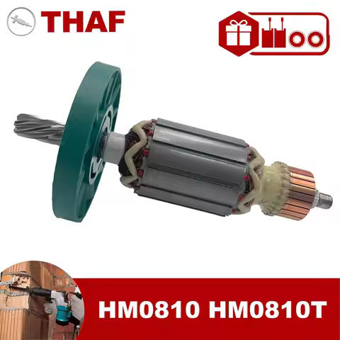 AC 220V 240V HM0810 HM0810T Armature Rotor For MAKITA Hammer Drill Spare Parts Rotary Hammer Breaker