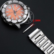 hecj029 20MM Stainless Steel Bracelet For SEIKO NO5 Precision Strap Red Toothed Water Ghost Monster SRPH75K1 SKX781 Men Watch Wristband