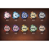 Mahjong coin poker coin clay bacarrat