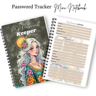 Password Keeper | A6 Size Notebook| Mini Notebook