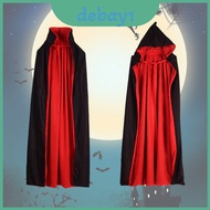 Elegant Vampire Cloak With Hood Suitable For Adult And Kids Halloween Cosplay Costume