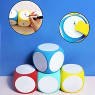 1pc Jumbo EVA Dry Erase Dice With Free Marker 2.5 Inch Writable Message Board Cube For Classroom, Of
