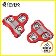 ▬ ☩ ◪ Favero Red Cleats (6° Float) - Look