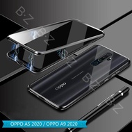 Dành Cho Oppo A5 2020/Oppo A9 2020 Vỏ Từ Tính 360 Mặt Trước + Mặt Sau Vỏ Kính Cường Lực 9H Hai Mặt C