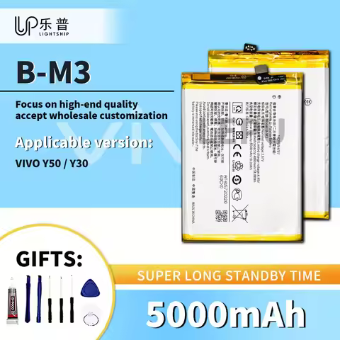 2025 B-M3 5000mAh Replacement Battery for VIVO Phone Y50 Repair Battery with Free Tool Kits VIVO Y30