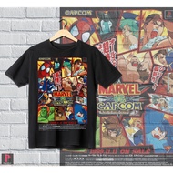 Marvel Vs. Capcom Game Shirt | Asian Size | CVC Cotton | PlayStation Fans | Gamer S-5XL