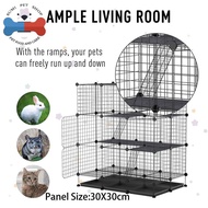 [SET] PET Stackable Cat cage Dog Cat Rabbit Cage easy assemble kitten pet cage Pet House Cage For Ca