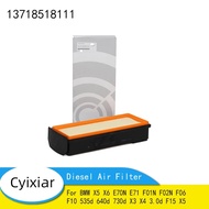 Penapis Udara Diesel 13718518111   Untuk BMW X5 X6 E70N E71 F01N F02N F06 F10 535d 640d 730d X3 X4 3