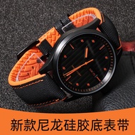 Suitable for Meiduo Tissot Polangqin Watch Strap Waterproof Nylon Silicone Sole Strap Male 19 20 22m