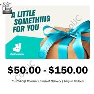 Deliveroo Digital Gift Card Voucher $50 100 150 Shopee Inbox Delivery