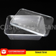 Thinwall 750 ML, Plastic Lunch Box, Food Container, Food Container, Plastic Packaging