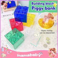 【SG Seller】Lego Coin Bank/kids Piggy Bank/Kids Savings Bank/Saving Box: Stackable Design, Large Capa