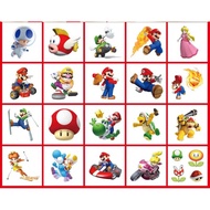 Super Mario Party Temporary Tattoos 20pcs